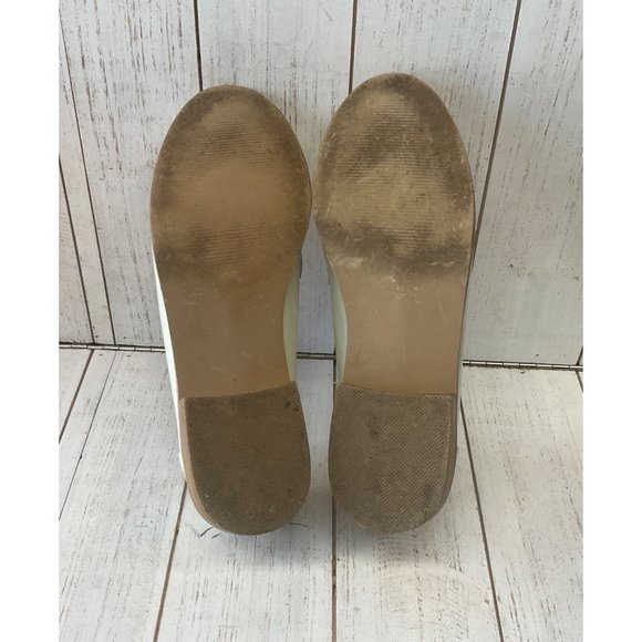 Steve Madden Woman's Meela Bone Patent Loafers Size 9M Fringe/Tassel Trim - Picture 9 of 10